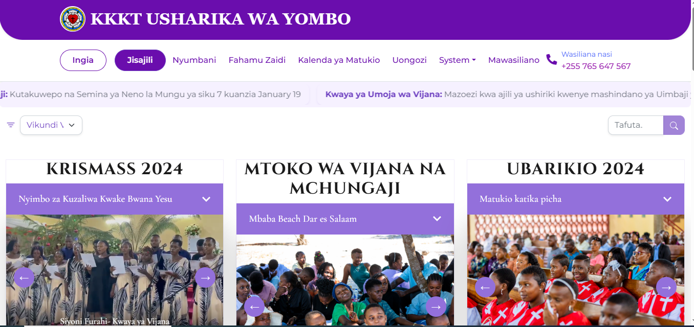 KKK Tyombo Church System